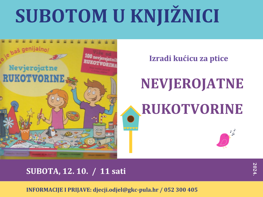 Subotom u knjižnici: Nevjerojatne rukotvorine